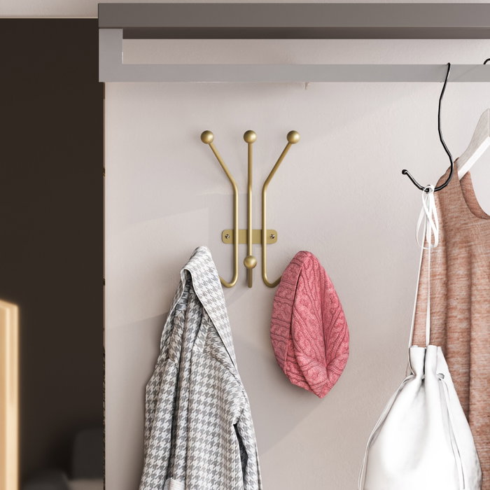 Wallity Ant-A Gancho de pared metálico Dorado